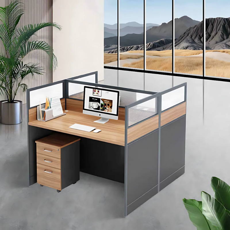 2-Way Office Workstation in Kenya | Modern Shared Office Desk for Two