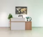 1.4M Modern Reception Counter Desk for Front Office