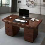 1.4M Executive Mahogany Office Desk